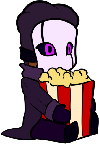 gaster_popcorn emote for Discord