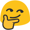 blobthinkingsmirk emote for Discord