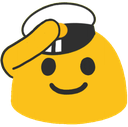 blobsalute emote for Discord