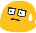 blobconcerned emote for Discord