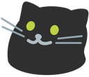 blobblackcat emote for Discord