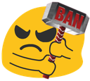 blobbanhammer emote for Discord