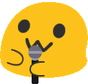 ablobmicrophone emote for Discord
