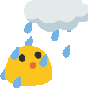 ablobenjoyrain emote for Discord