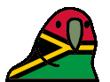 vanuatuParrot emote for Discord
