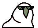 transparrontParrot emote for Discord