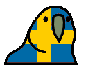 swedenParrot emote for Discord