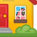 stayhomecloserParrot emote for Discord