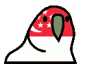 singaporeParrot emote for Discord