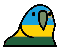 rwandaParrot emote for Discord