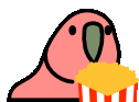 popcornParrot emote for Discord
