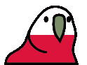 polandParrot emote for Discord