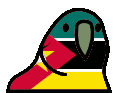 mozambiqueParrot emote for Discord