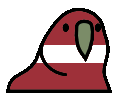 latviaParrot emote for Discord