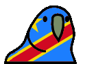 democraticrepublicofthecongoParrot emote for Discord