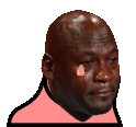 cryingjordanParrot emote for Discord