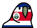 costaricaParrot emote for Discord