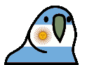 argentinaParrot emote for Discord