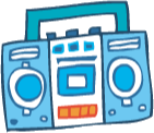 Boombox emote for Discord