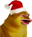 SantaCheemsChamp emote for Discord