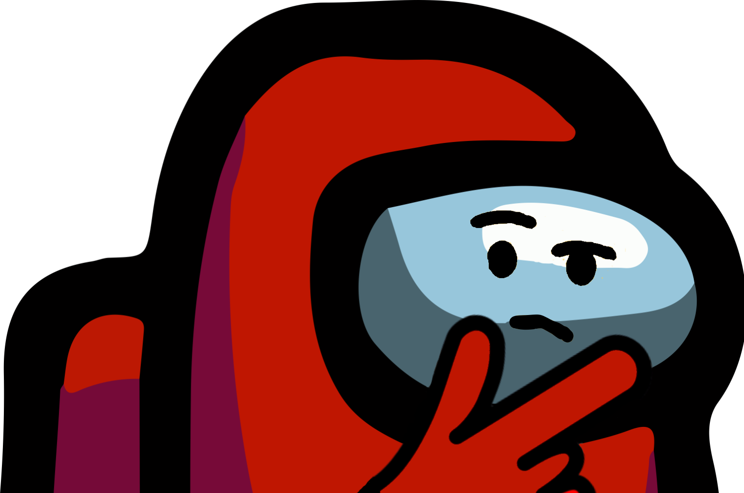 Among_Us_Thinking emote for Discord