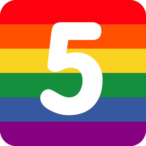 rainbow_indicator_five emote for Discord