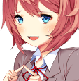 sayori_shy emote for Discord
