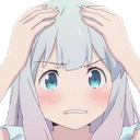 22_SagiriHeadEmpty emote for Discord