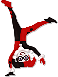 HarleyQuinnCartwheel emote for Discord