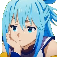 Aqua_bored emote for Discord