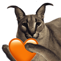 FloppaOheart emote for Discord