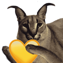 FloppaYheart emote for Discord