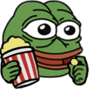 pepe_popcorn emote for Discord
