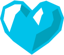 googleblueheart emote for Discord
