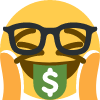 NerdMoneyMan emote for Discord