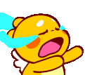 Qoobee_CryRun emote for Discord