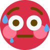 radiantflushed emote for Discord