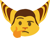 ratchetthinking emote for Discord