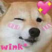 dog_wink emote for Discord