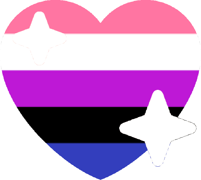Genderfluid_sparkling_heart emote for Discord