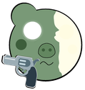 ZombPiggyWithGun emote for Discord