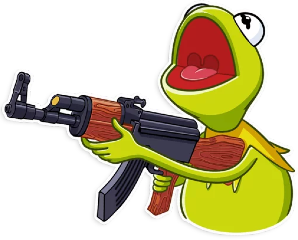 kermit_ak47 emote for Discord