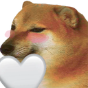 CheemsWheart emote for Discord