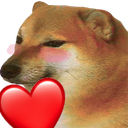 CheemsRheart emote for Discord