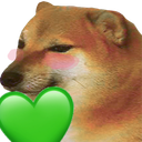 CheemsGheart emote for Discord