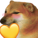 CheemsYheart emote for Discord