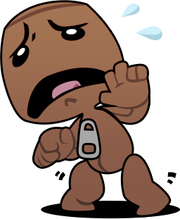 Sackboy_Worried emote for Discord