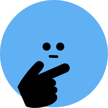 Blue_Face_Counfused_Thinking emote for Discord
