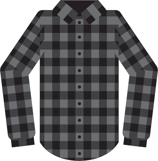 flannel_black emote for Discord