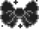 Ribbon_Black emote for Discord